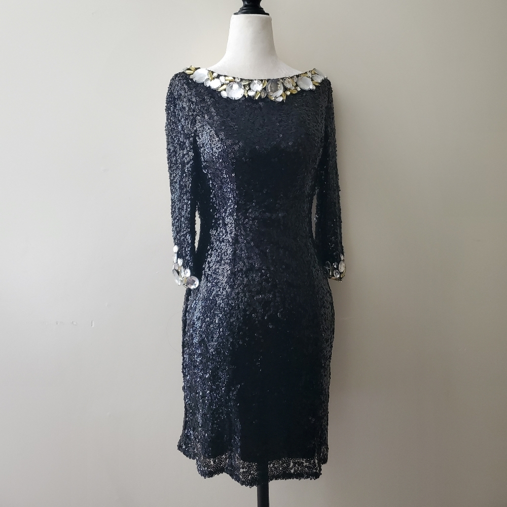 Alyce Paris Sequin Backless Dress